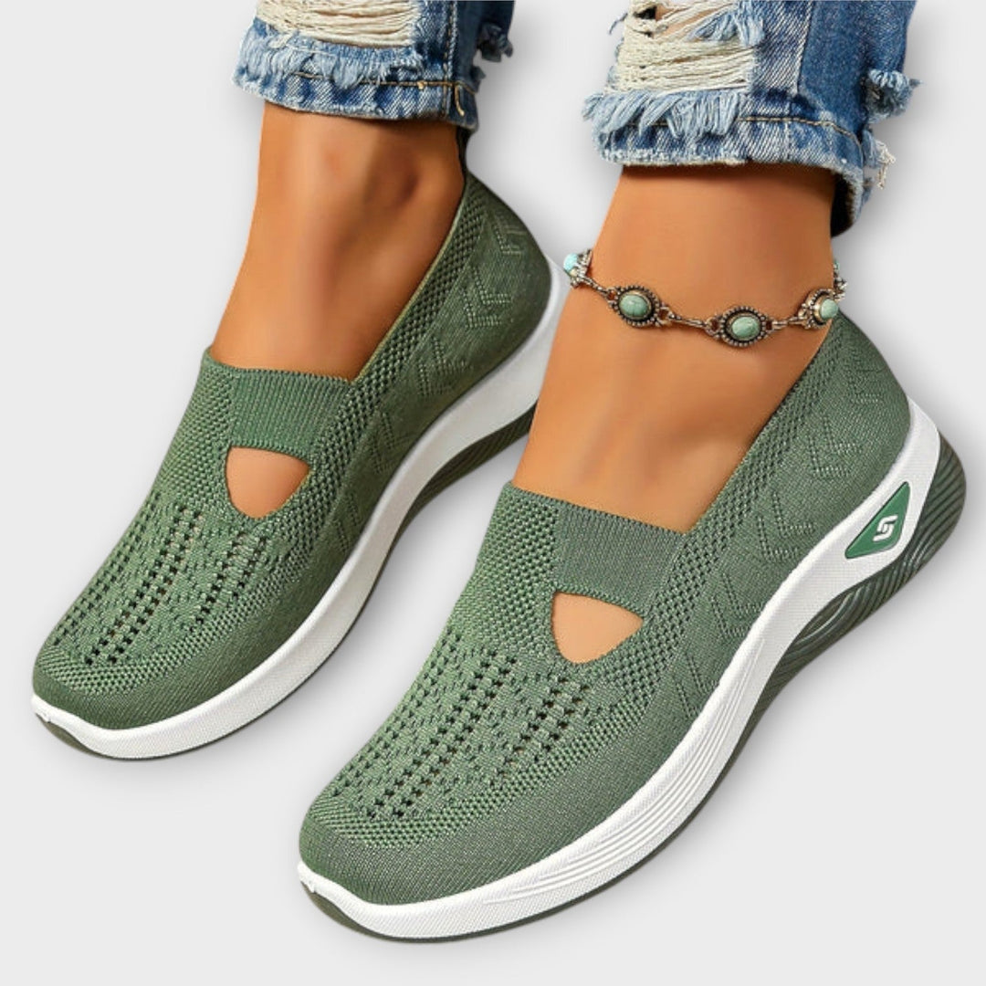 Baskets slip-on en maille confort