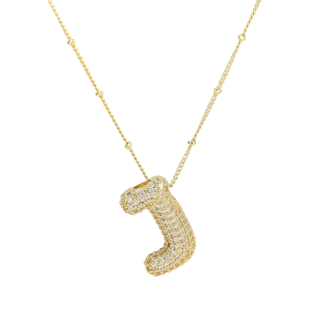 Savannah | Collier avec Lettre à Bulles en Diamant