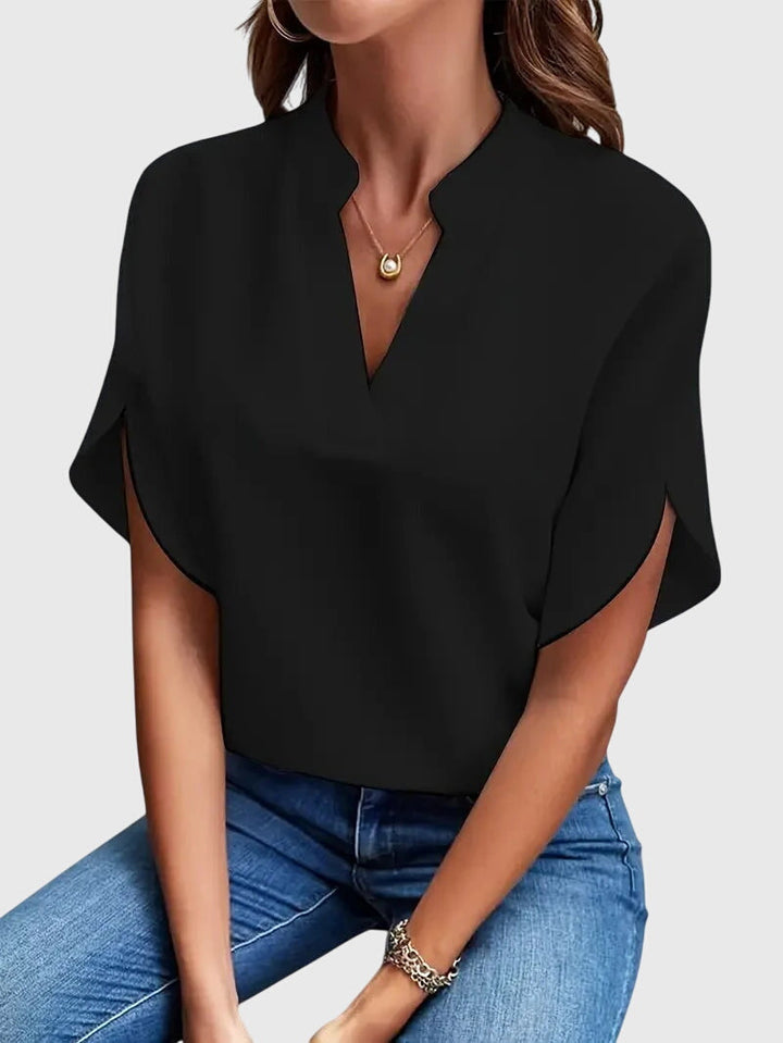 Beatrix™ | Chemise V-Cou Douce et Élégante