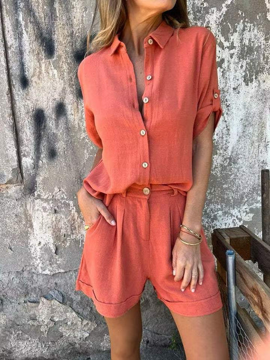 Jolie – Ensemble en Coton-Lin Élégant
