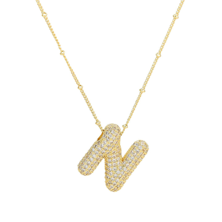 Savannah | Collier avec Lettre à Bulles en Diamant