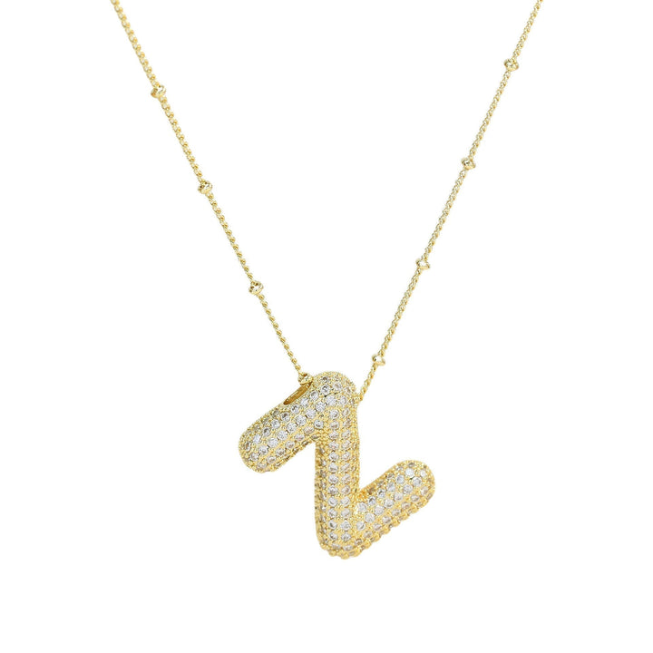 Savannah | Collier avec Lettre à Bulles en Diamant