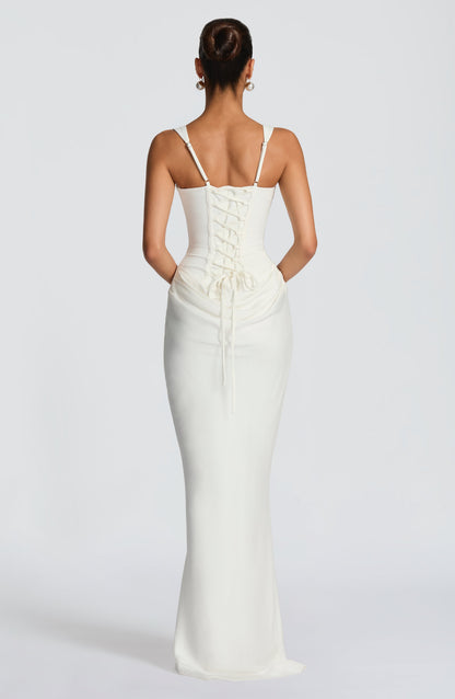 Leonor ❘ Robe maxi à décolleté carré