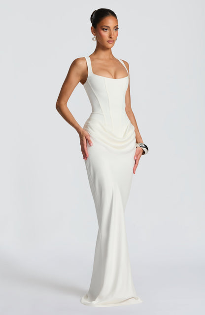 Leonor ❘ Robe maxi à décolleté carré