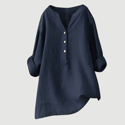 Freja – Chemise en lin légère et confortable avec boutons