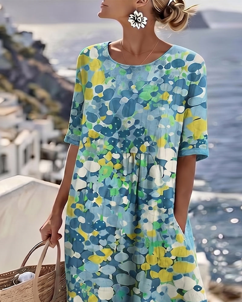 Robe ample imprimée