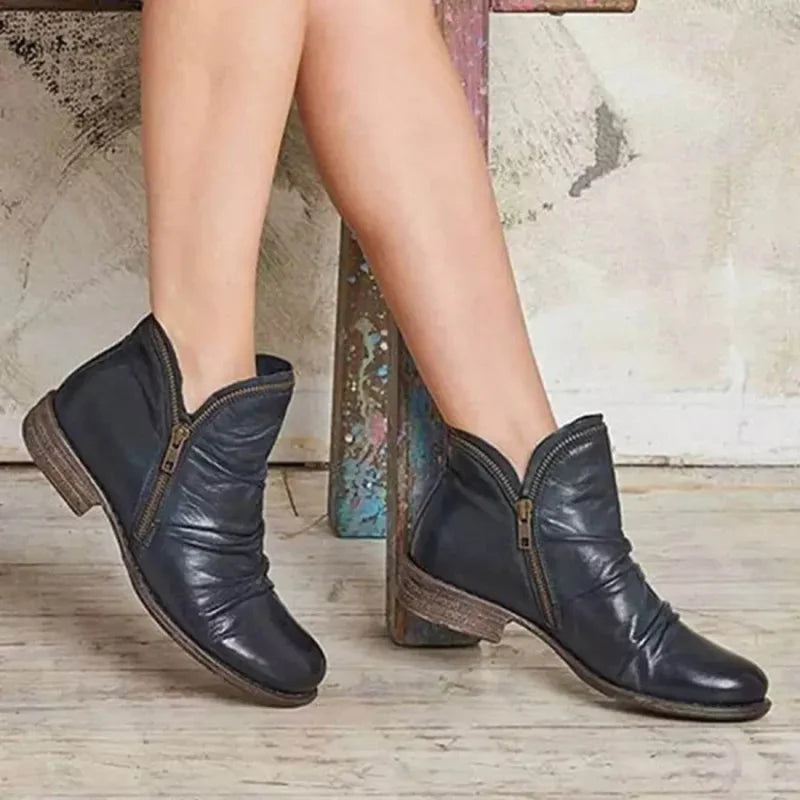 Cassiana - Bottes en Cuir Décontractées
