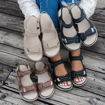 Alia™ | Sandales à talon compensé confortables avec bride de cheville