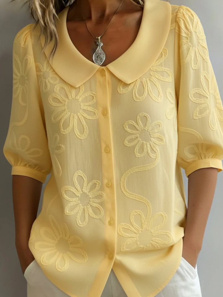 Aurélie™ | Blouse Florale Légère, Élégance Naturelle