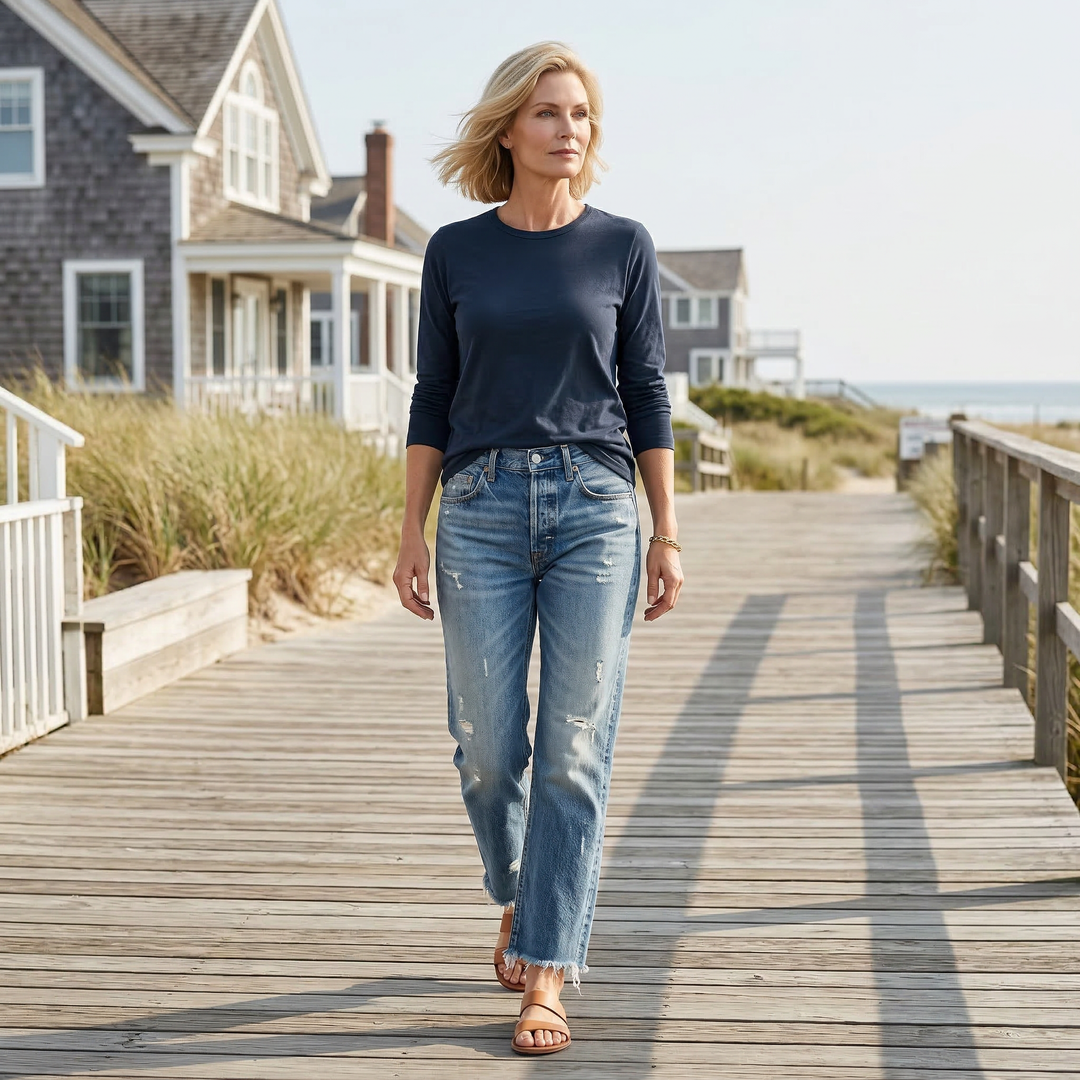 Danice™ | Jeans droits coupés