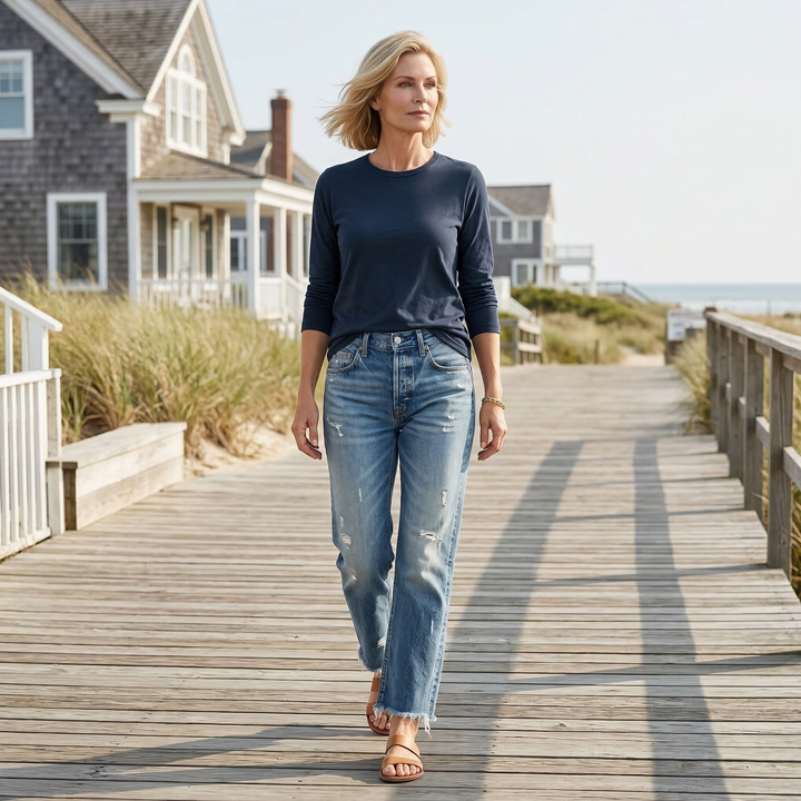 Danice™ | Jeans droits coupés