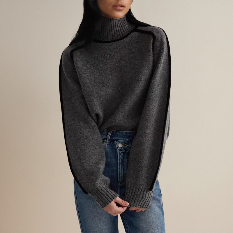 Emilie™ | Pull Col Montant Doux Similaire au Cachemire
