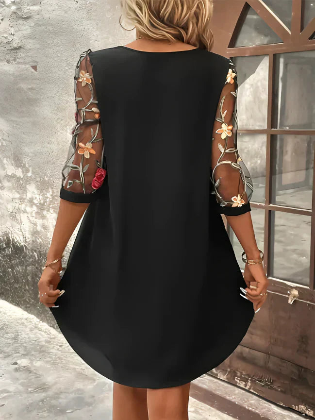 Sharina | Robe Chemise Fleurs Pour Femme | Mini