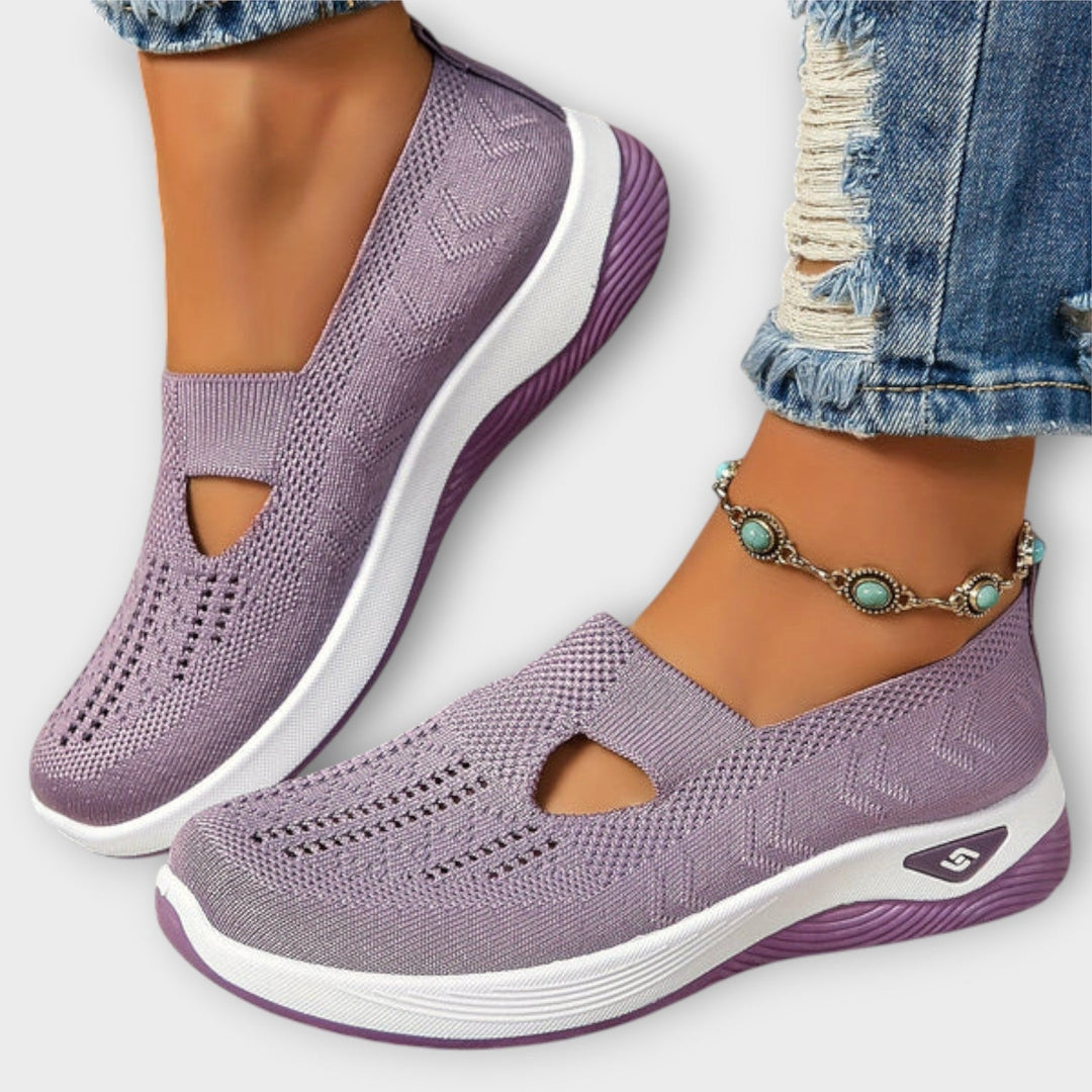 Baskets slip-on en maille confort