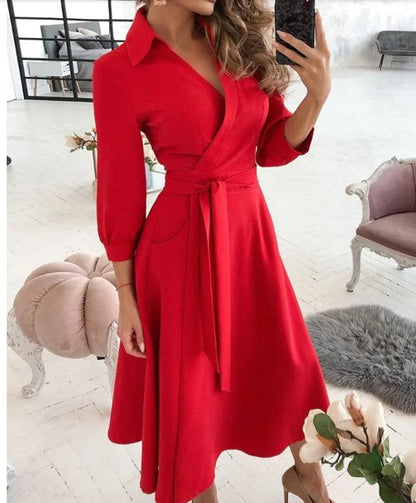 Ismara™ | Robe Midi Sophistiquée
