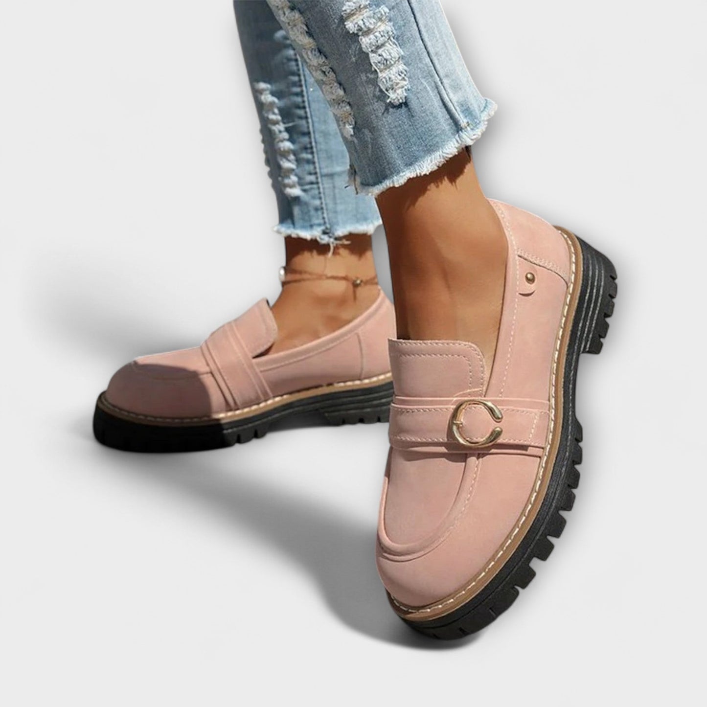 Lora™ | Mocassins Casual à Bout Rond