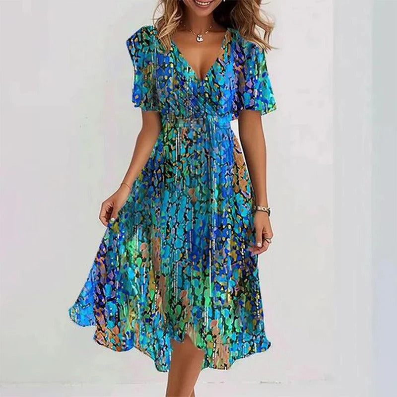 Yara | Robe Élégante aux Couleurs Vibrantes