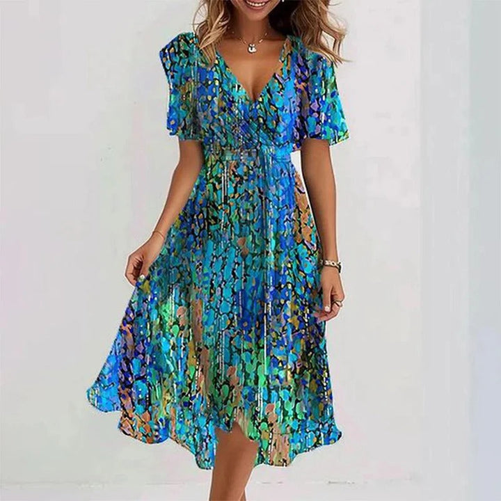 Yara | Robe Élégante aux Couleurs Vibrantes