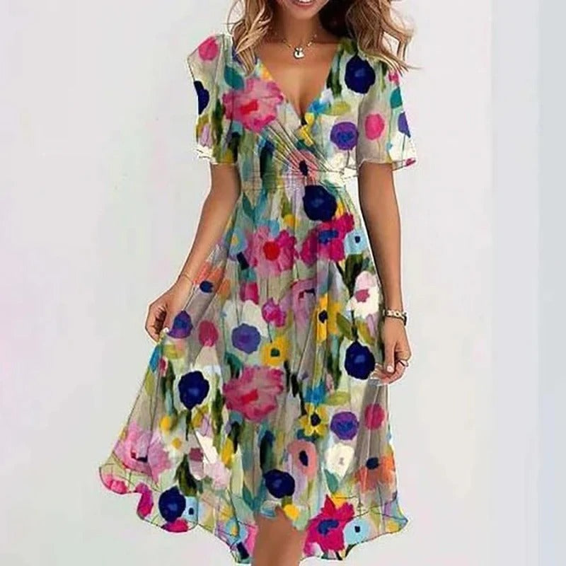 Yara | Robe Élégante aux Couleurs Vibrantes