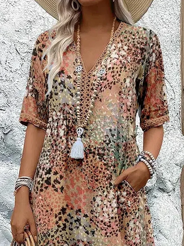 Camille | Robe Midi Vibrante