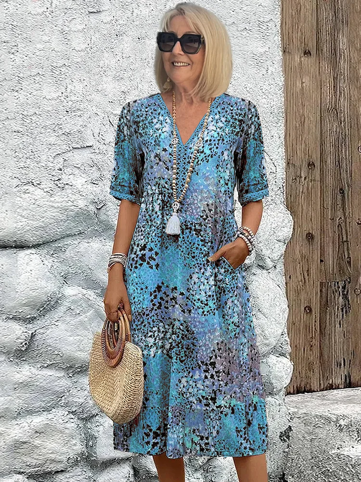 Caramina - Élégant Robe Midi Femme Douce