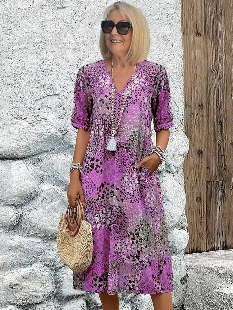 Camille | Robe Midi Vibrante