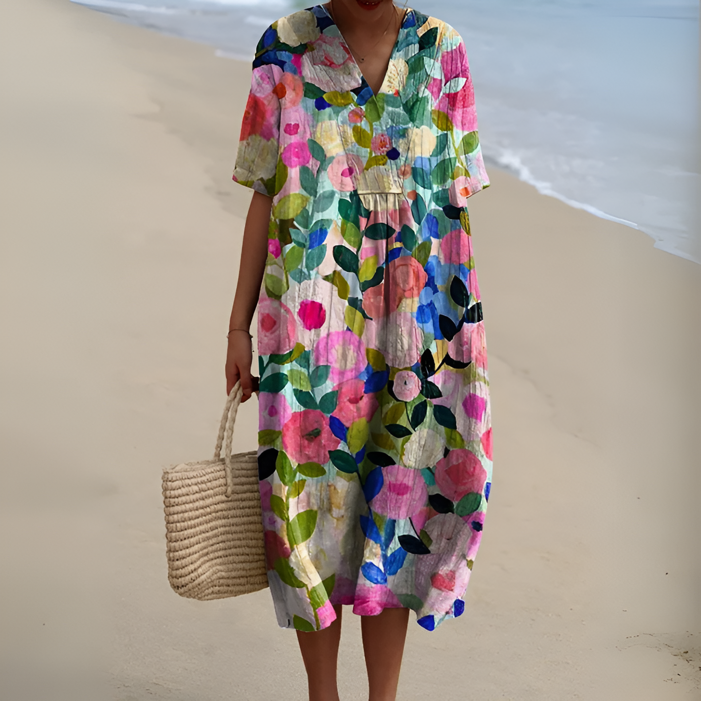 Elina™ | Robe Imprimée Brise d'Été
