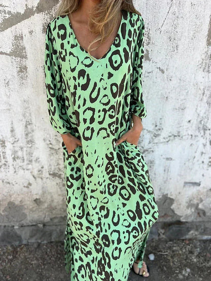 Jessa - Robe Maxi Léopard