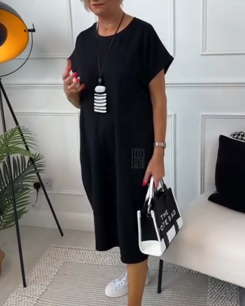 Zuzanna | Robe d'Été Légère avec Col Ronde