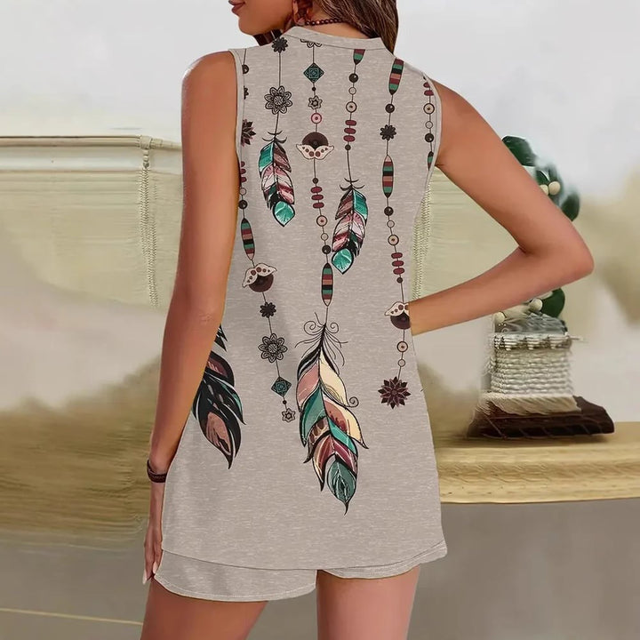 Vilma - Ensemble Lounge en Plumes Boho