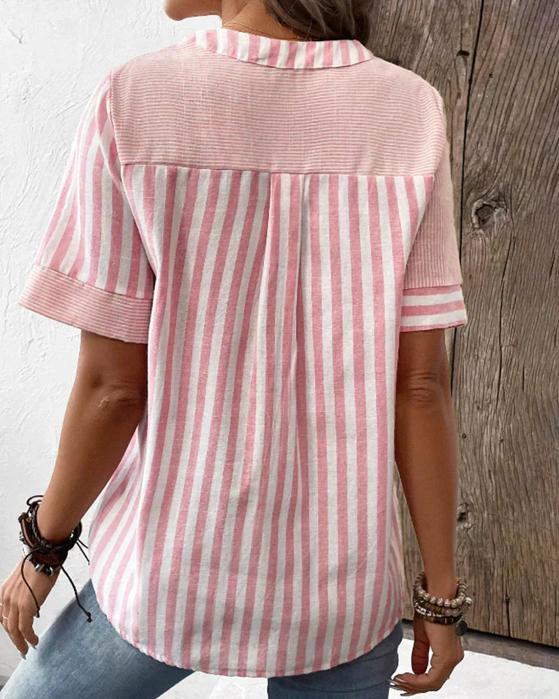 Sandra™ | Haut Rayé Classique