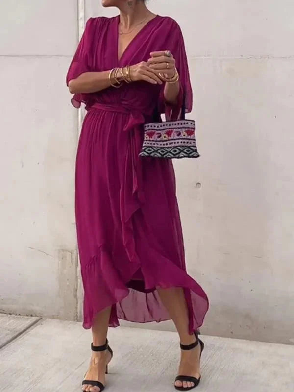 Mia | Robe Enveloppe Chic pour femme | Midi