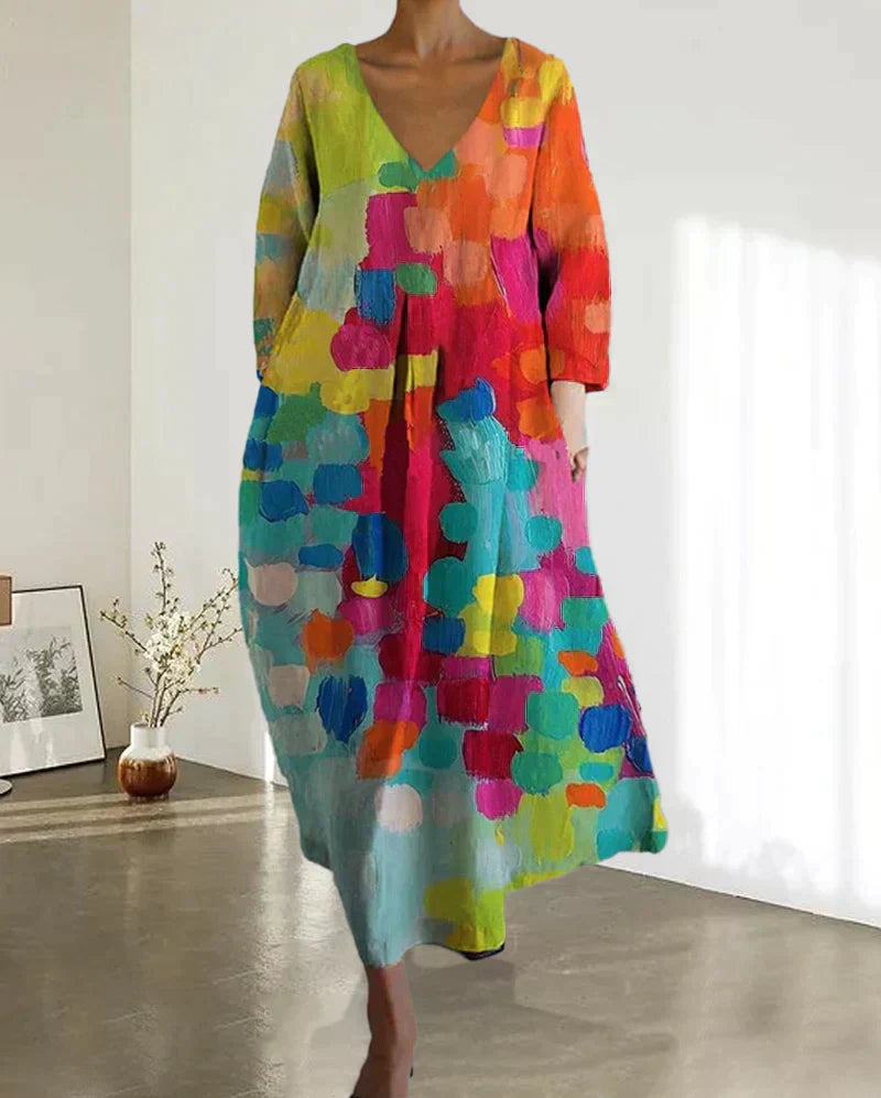 Alina - Robe colorée à motifs pour femmes