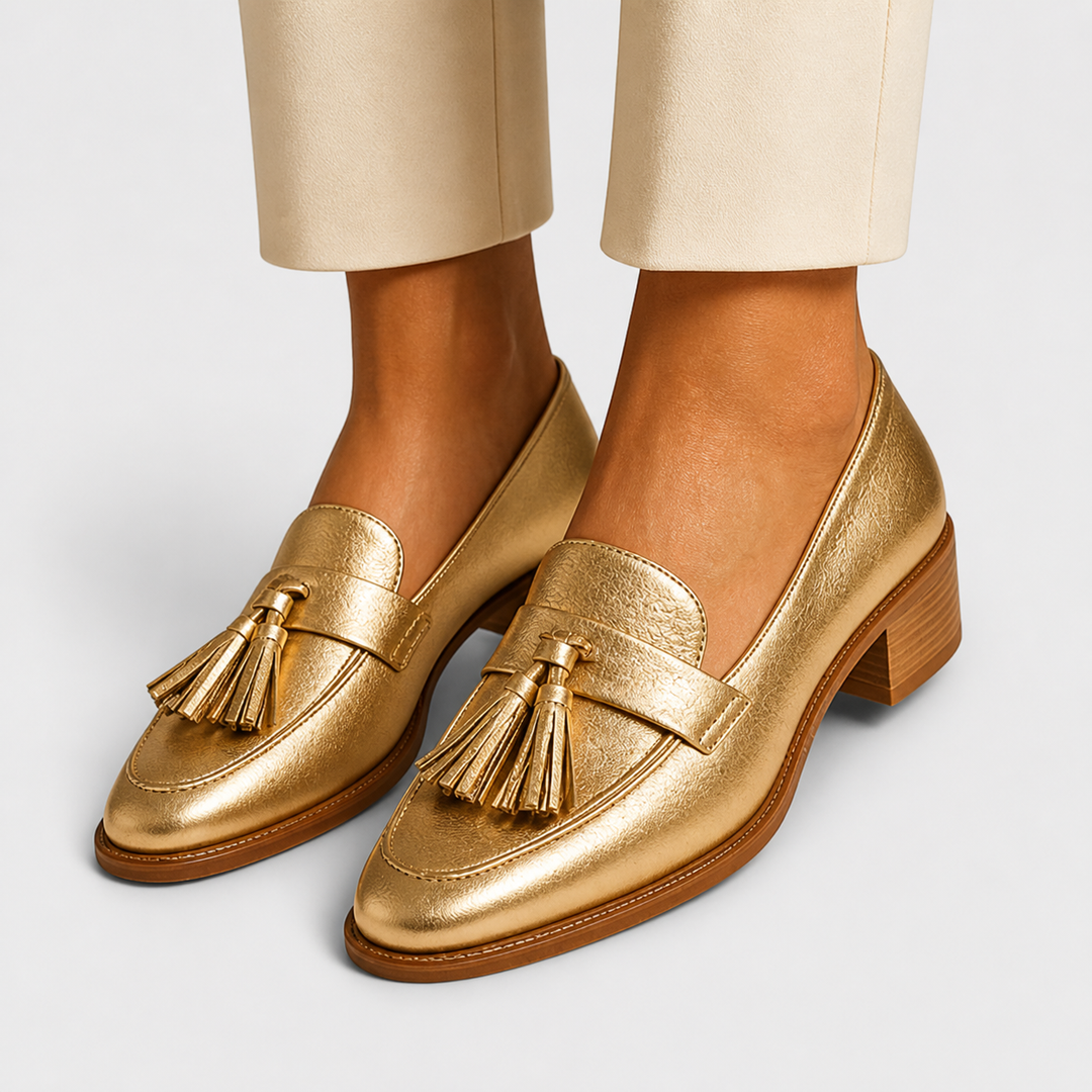 Céleste™ | Mocassins Dorés