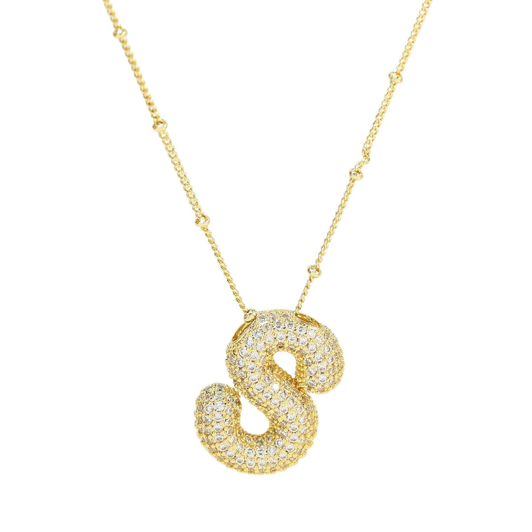 Savannah | Collier avec Lettre à Bulles en Diamant