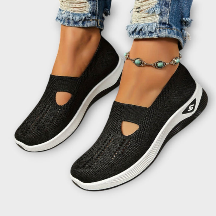 Baskets slip-on en maille confort