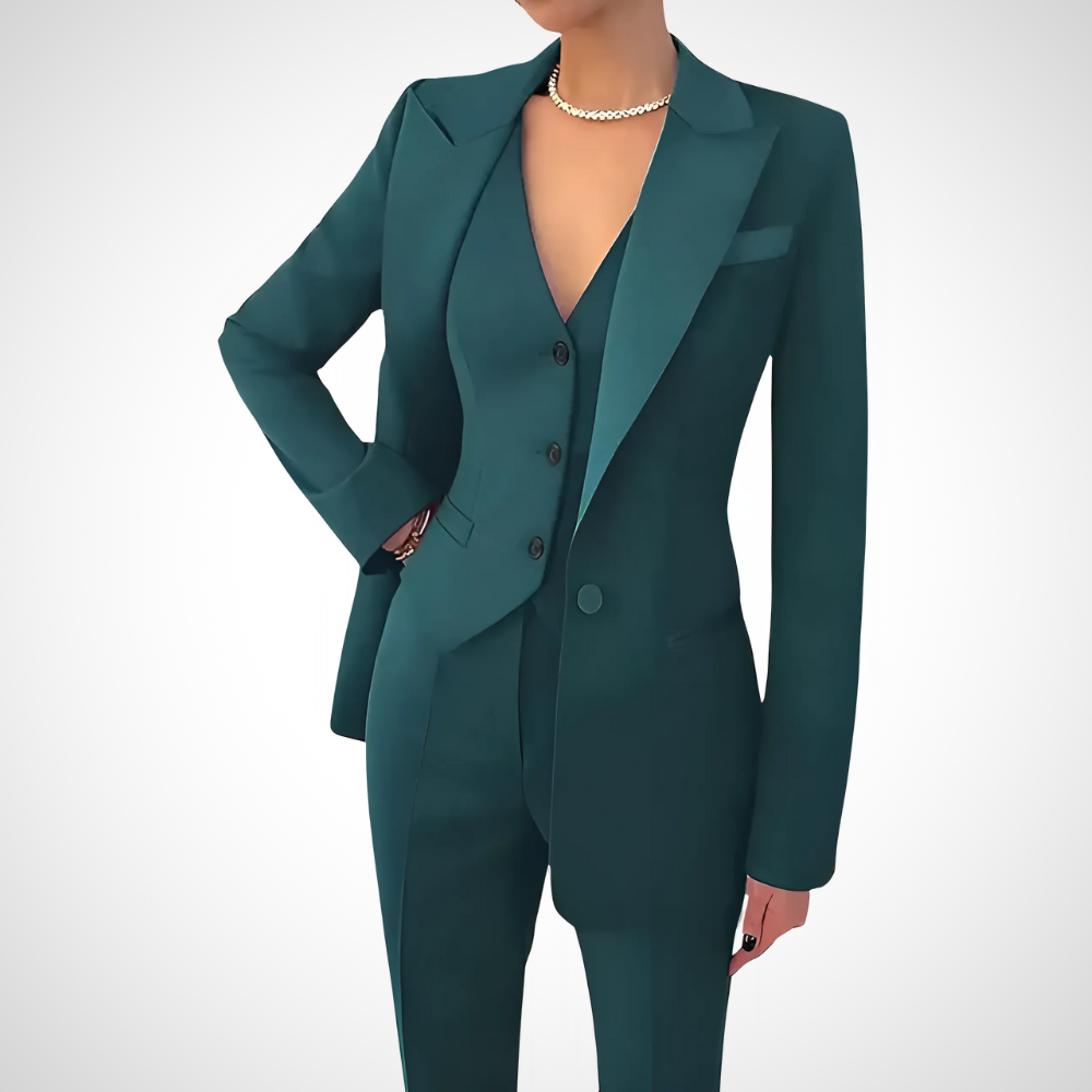 Ensemble femme trois pièces sur mesure