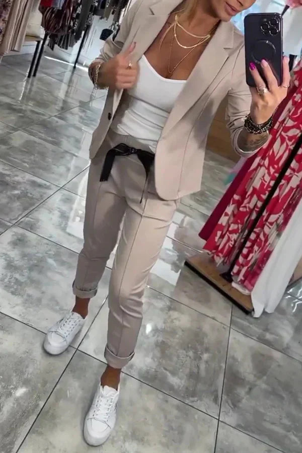 Ariane | Ensemble Blazer et Pantalon Élégant