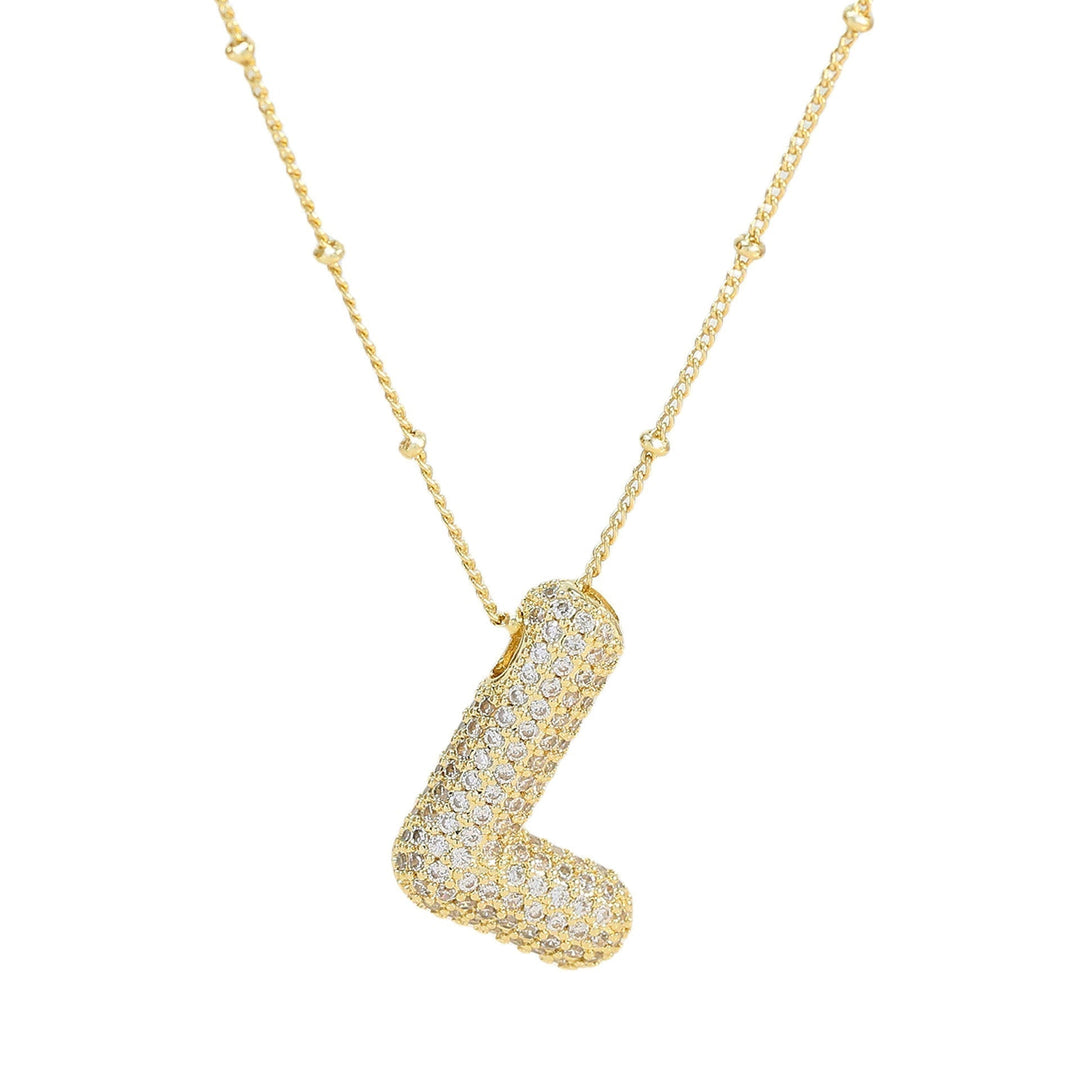 Savannah | Collier avec Lettre à Bulles en Diamant