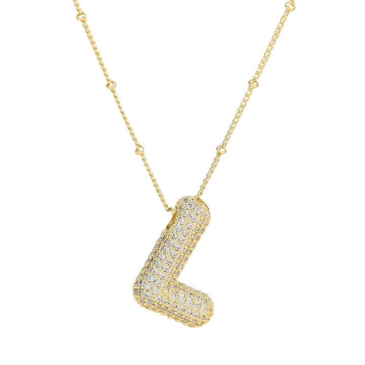 Savannah | Collier avec Lettre à Bulles en Diamant