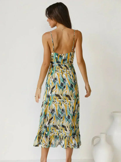 Chiara - Robe Midi Colorée Femme | Élégance Estivale