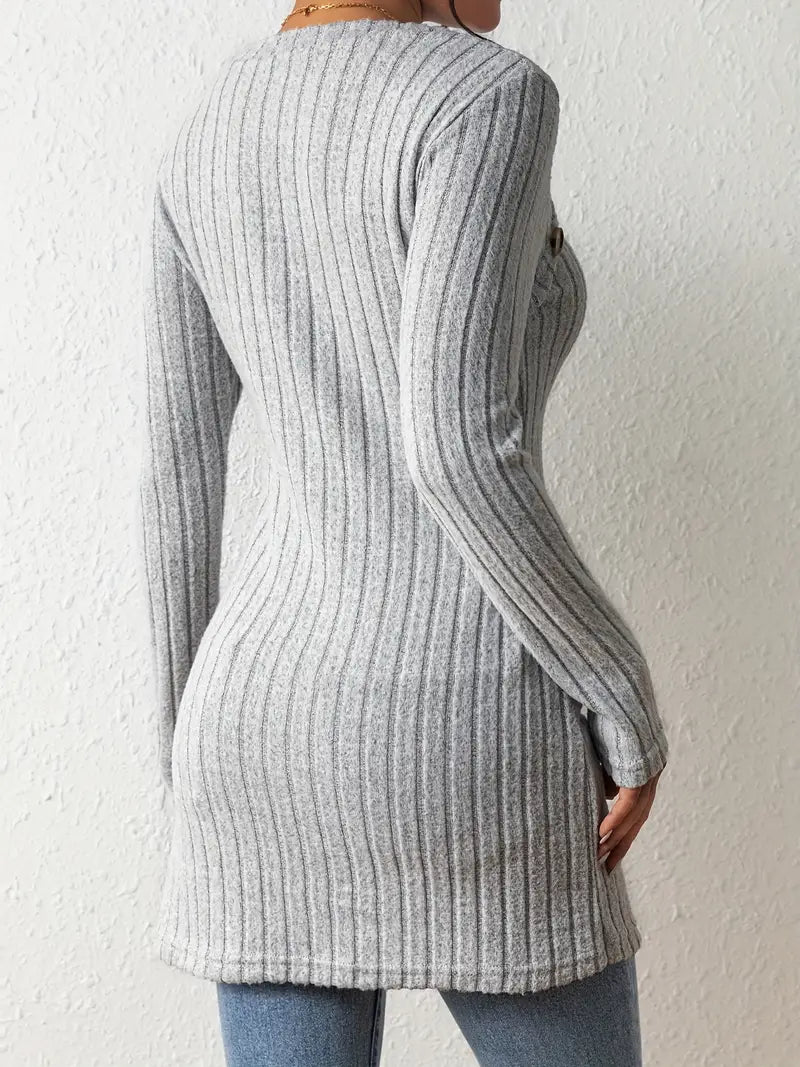 WANDA I HAUT EN TRICOT ASYMÉTRIQUE