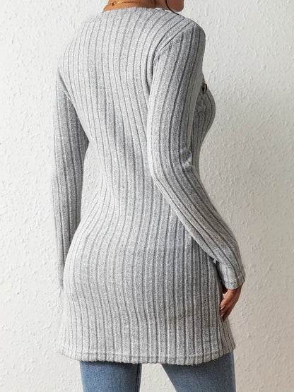 WANDA I HAUT EN TRICOT ASYMÉTRIQUE
