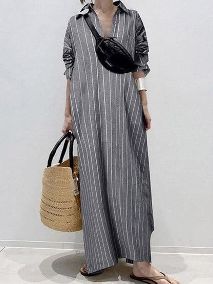 Zalia™ - Robe Urban Stripe