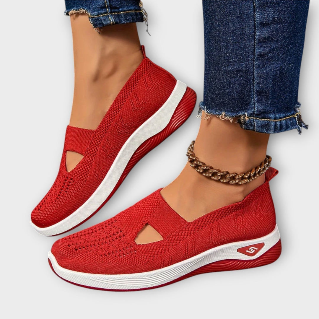 Baskets slip-on en maille confort