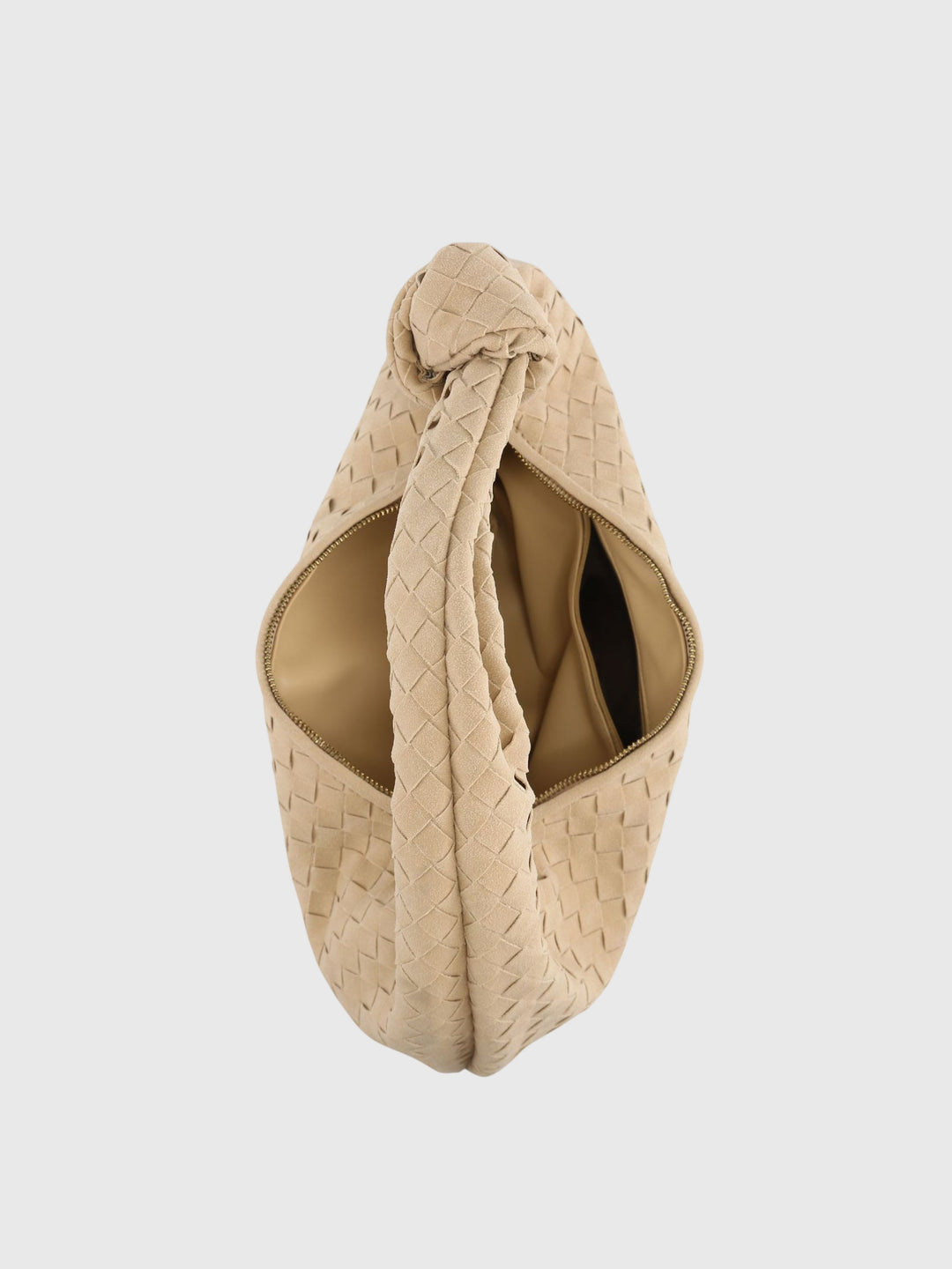 Celeste | Sac Medium Suédé Tressé avec Nœud