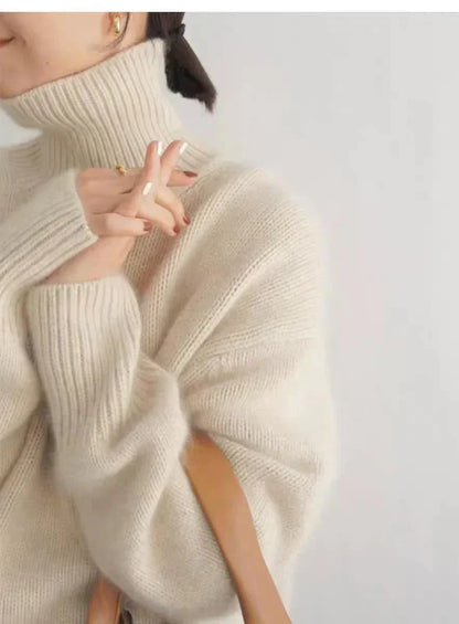 Lisette | Pull col roulé en cachemire