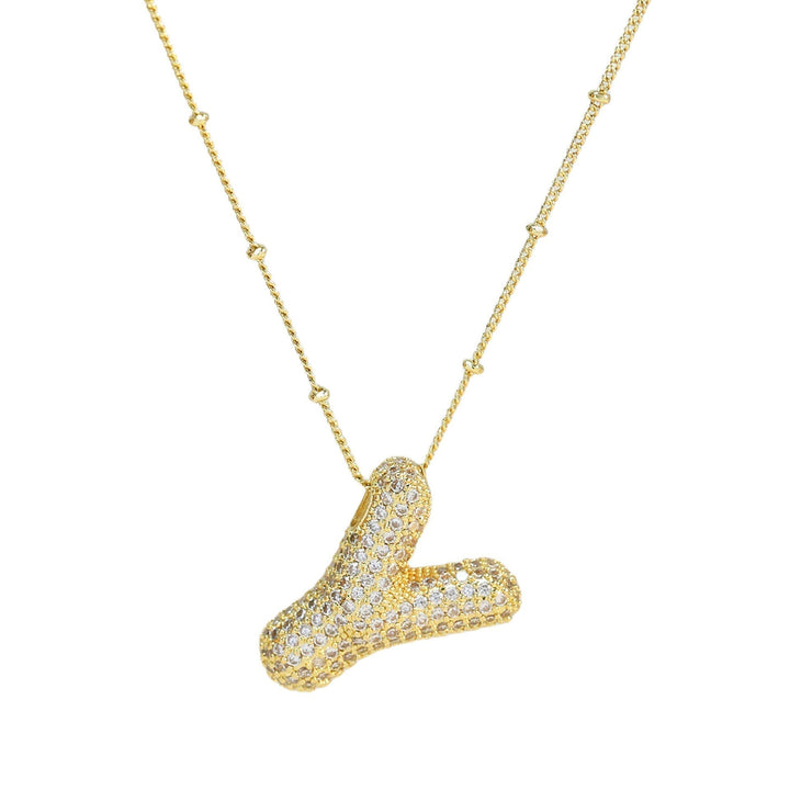 Savannah | Collier avec Lettre à Bulles en Diamant