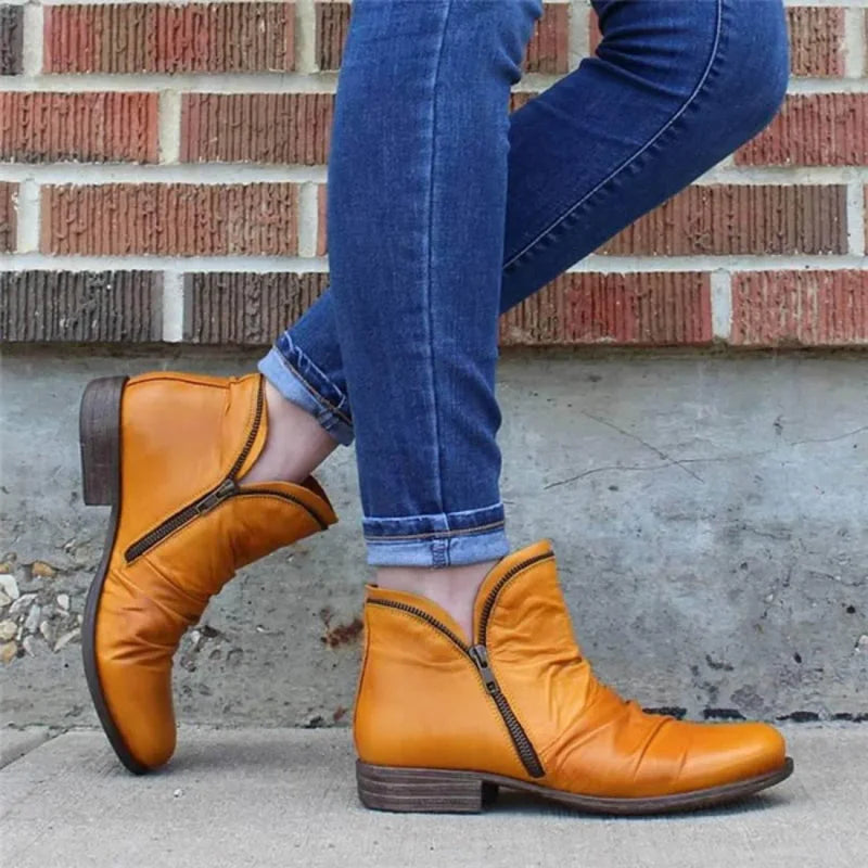 Cassiana - Bottes en Cuir Décontractées