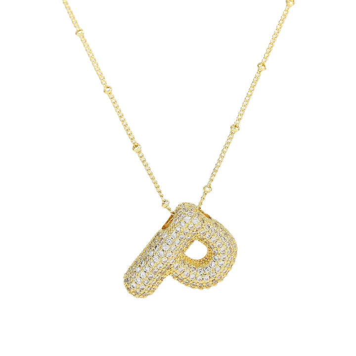 Savannah | Collier avec Lettre à Bulles en Diamant